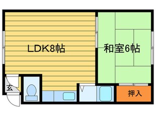 コ－ポカツの物件間取画像